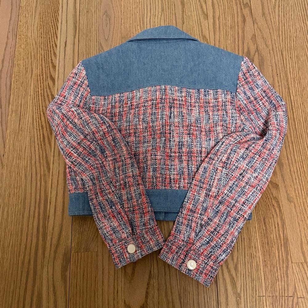 House of Harlow 1960 Multicolor Tweed Jacket - Picture 4 of 10